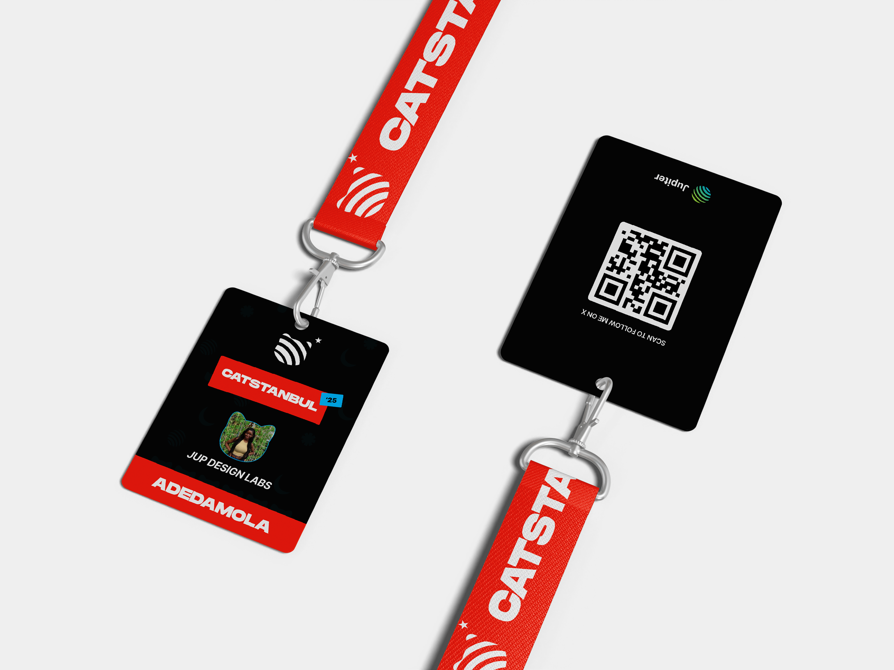 Jupiter Namaste India event badges & lanyards
