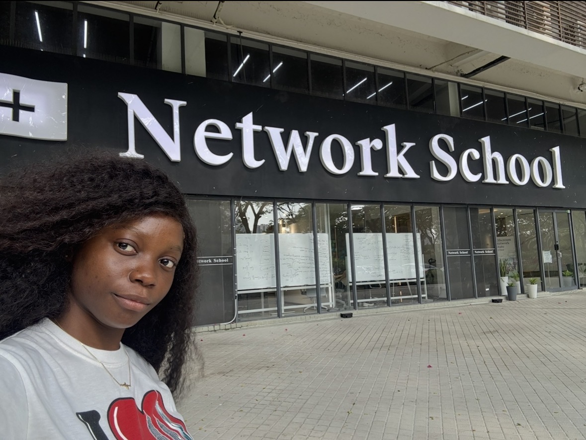 AJ in front of Network School