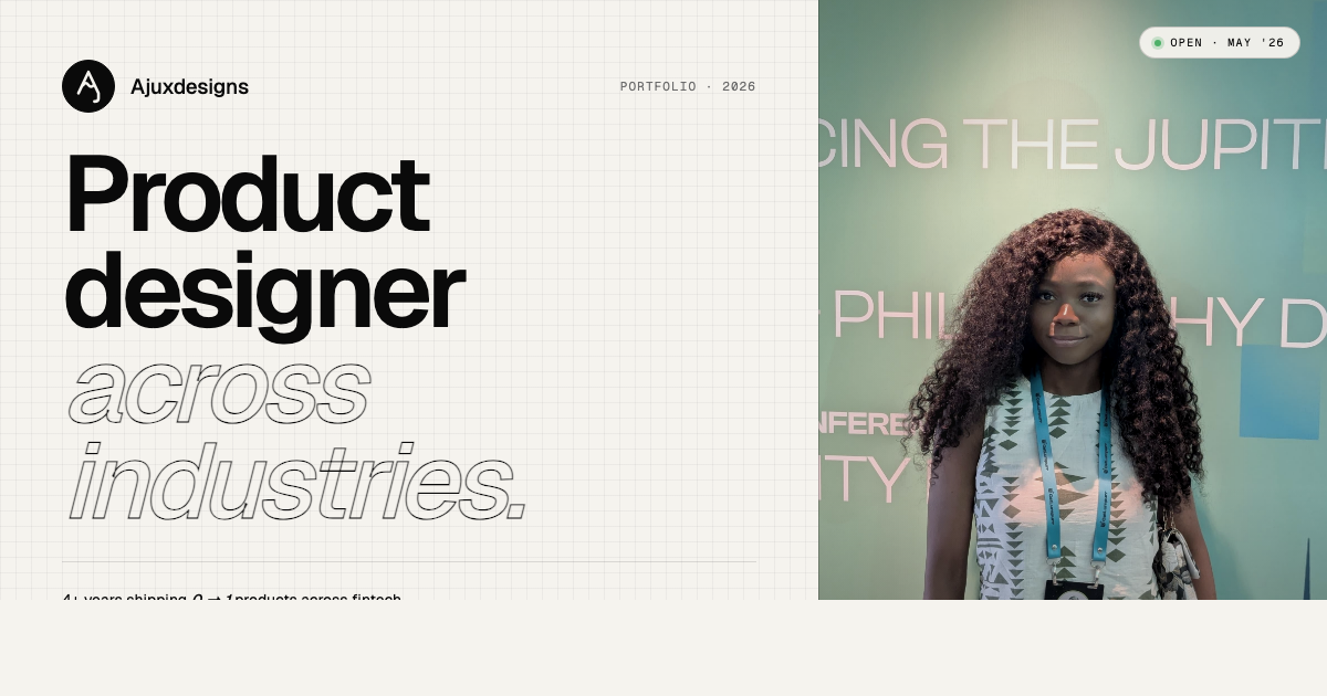 AJ — Product Designer